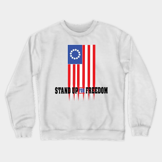 stand up for freedom 7- Crewneck Sweatshirt by medo art 1